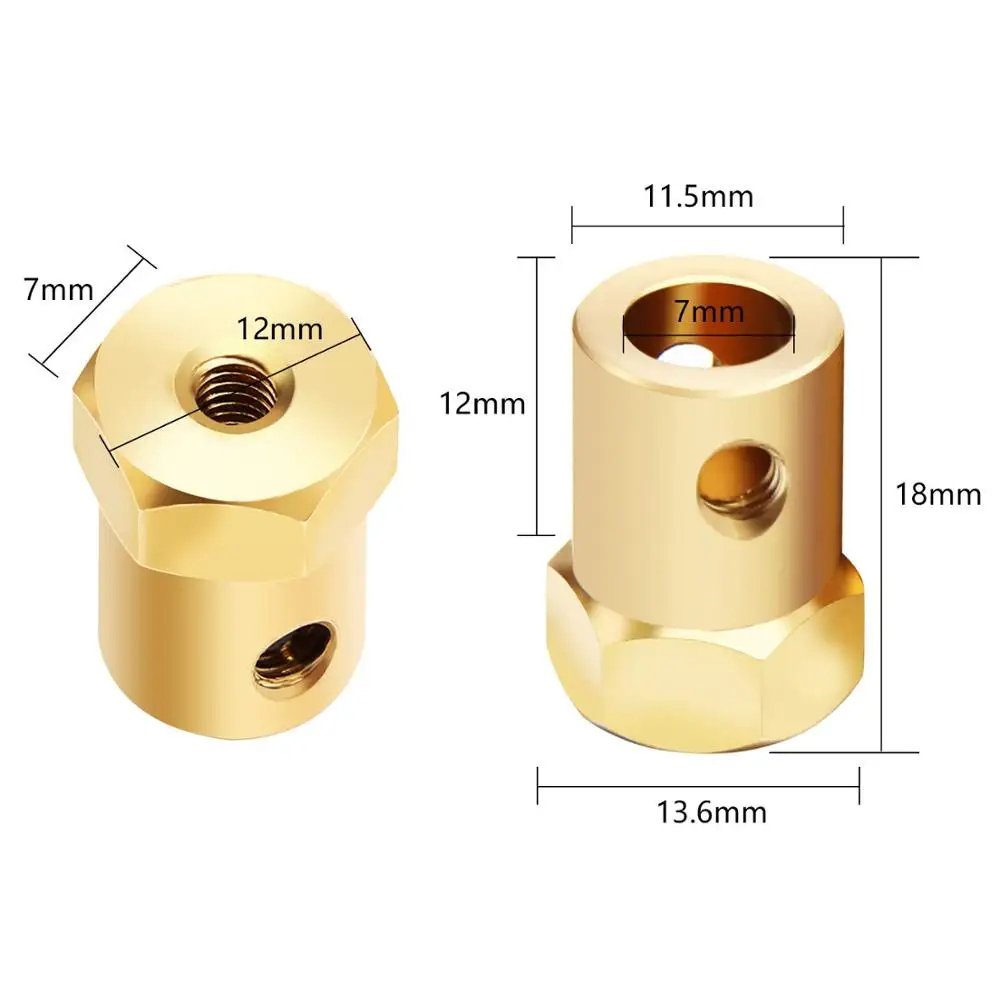 3mm 4mm 5mm 6mm 7mm DC Motor Flexible Coupling Coupler Connector for Car Wheels Tires Shaft |