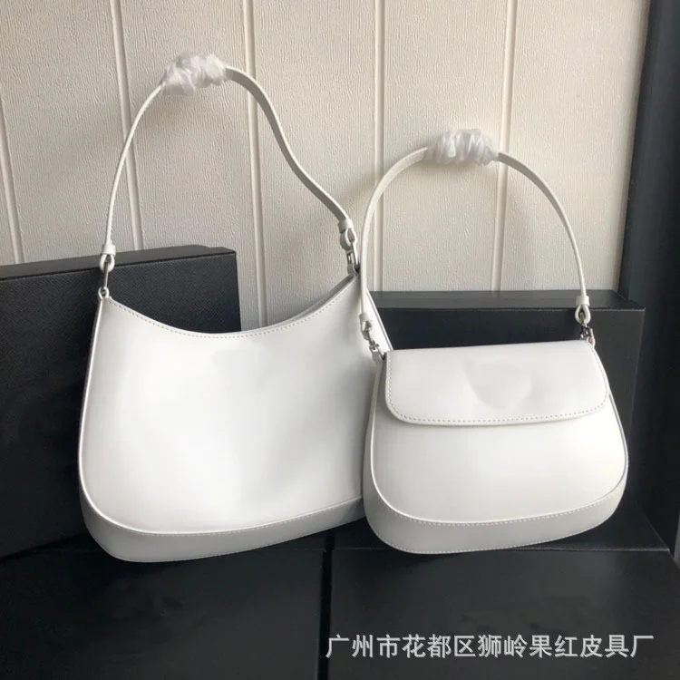

New Cleo underarm bag bright leather one shoulder handbag smooth Liu Wen same women's bag