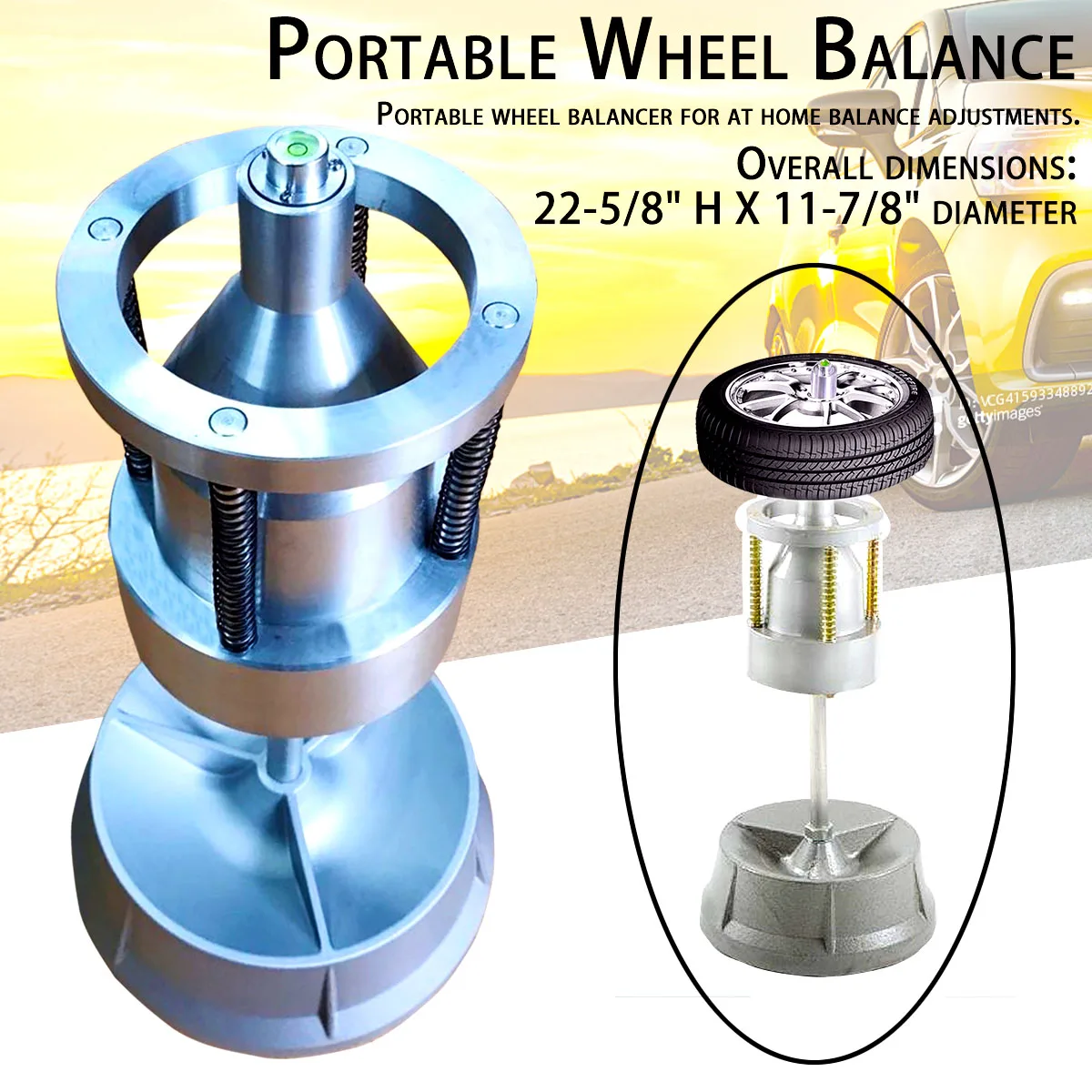 Портативные ступицы балансировка колес пузырьковый уровень сверхмощный обод