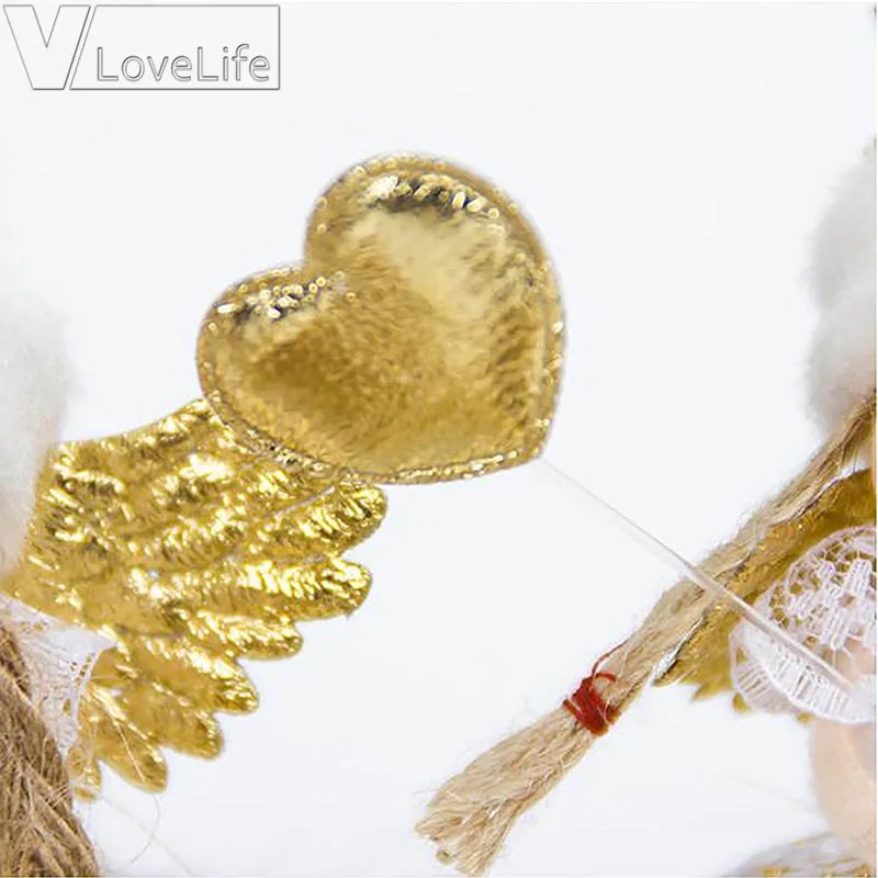 New Year Angel Wings Girl Doll Christmas Decorations Xmas Tree Pendant Home Desk Decor Gift For | Дом и сад