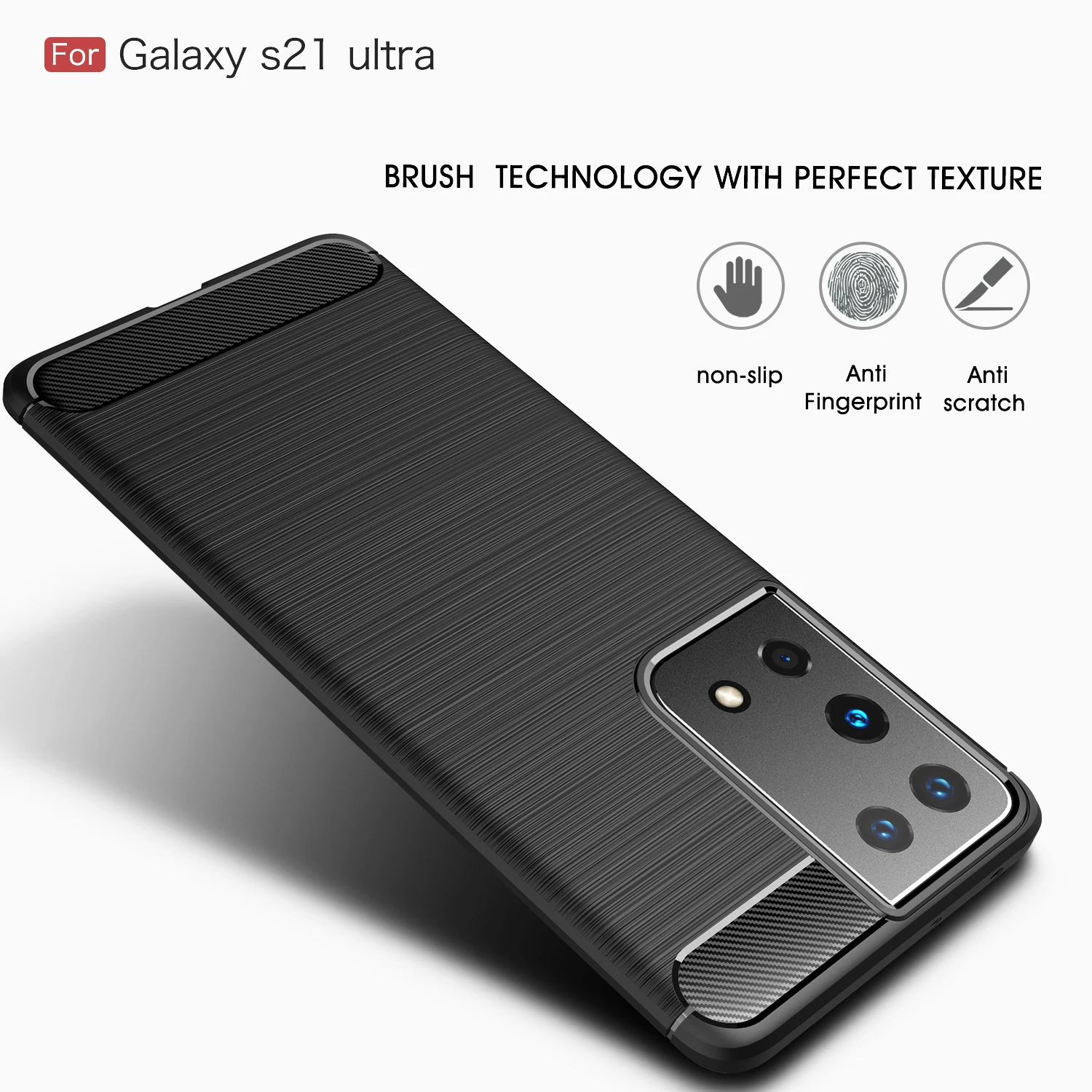 

Carbon Fiber Phone Case For Samsung Galaxy A50 A50S A20 A10 A70 S21 A30S A40 A51 A71 A10E A20E A30 FE Plus Ultra 4G 5G Soft Case