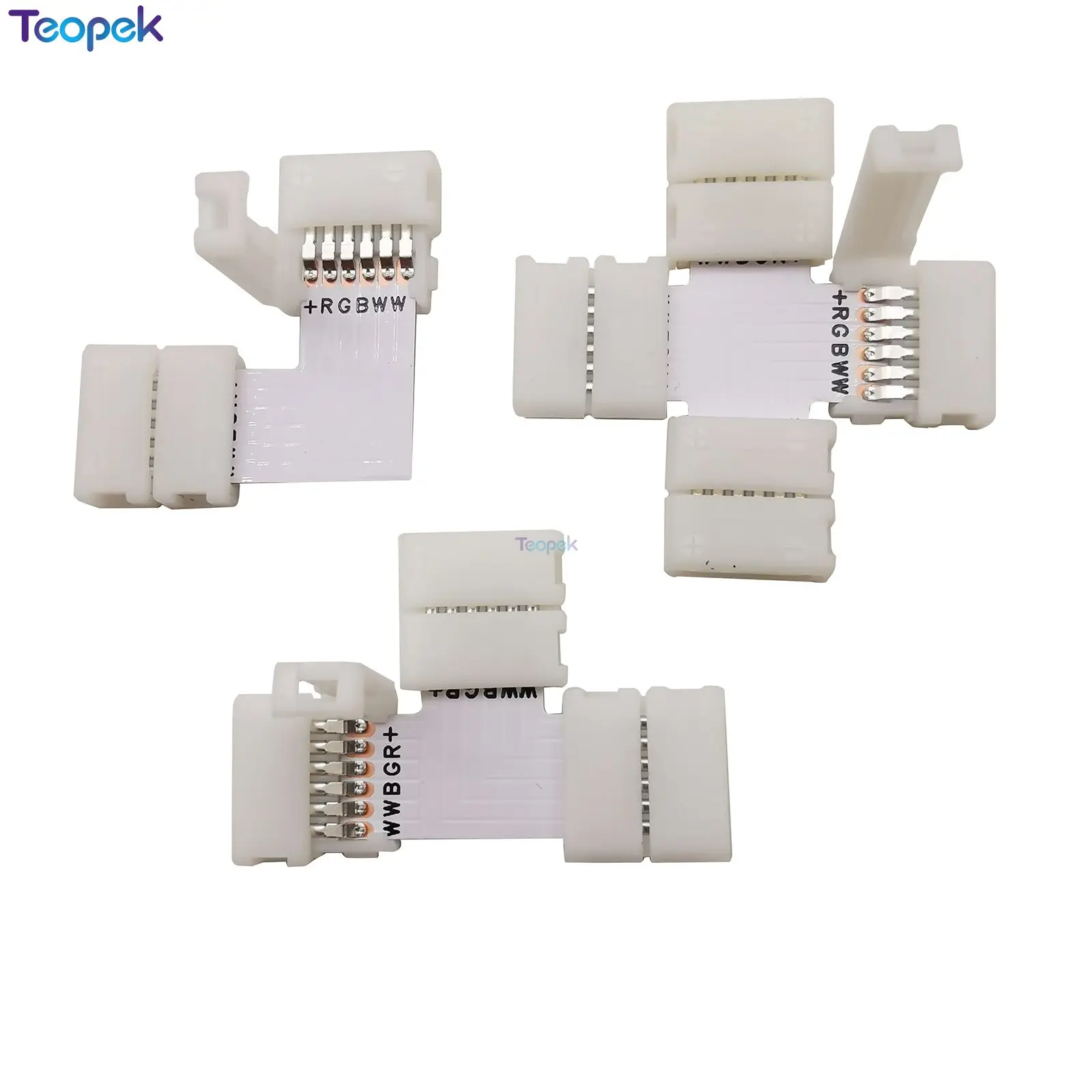 5 шт./лот 12 мм 6PIN RGB + CCT L Тип/X Тип/T Форма без пайки Разъем для светодиодный 6