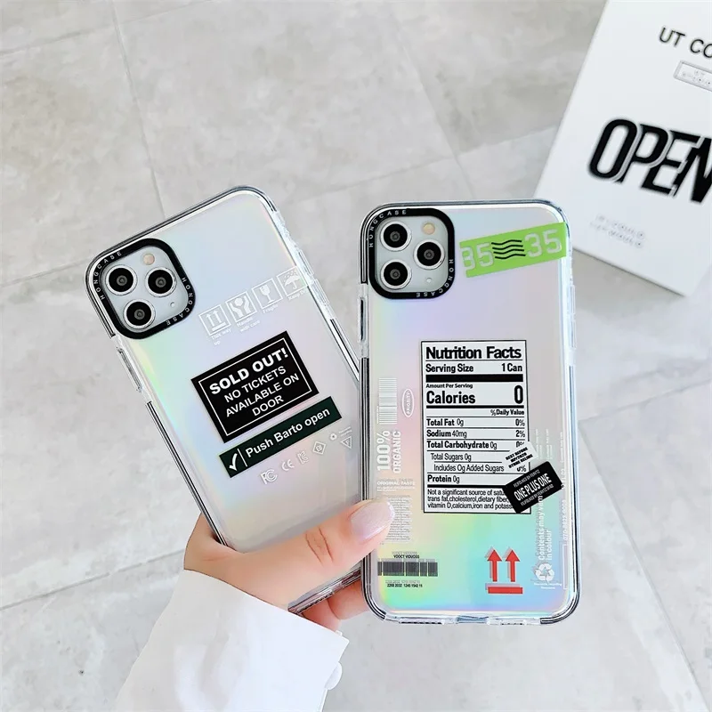 Милые личные метки INS лазерная карта бумажная этикетка для Iphone 7 8 Plus 11 12 Pro X XS MAX |