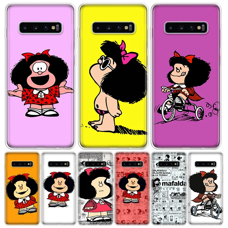 Чехол Mafalda для телефона Samsung Galaxy A6 7 8 9 10 20 30 40 50 70 80 51 71 91 01 21 S E M30S 2018 Plus (искусственная