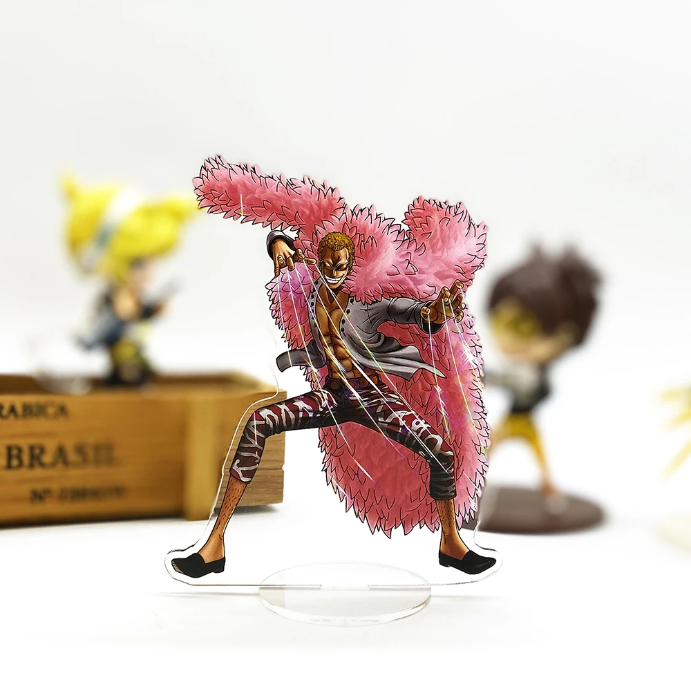 Одна деталь Donquixote Doflamingo ВЧ-фигурка на акриловой подставке модель пластина