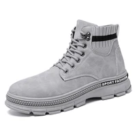 brand men casual shoes winter man plush cotton shoes fashion lace up martin shoes anti slip sneakers plus size 39 44