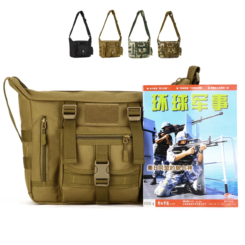 Мужская тактическая сумка на ремне Уличная мессенджер 14 дюймов для ноутбука