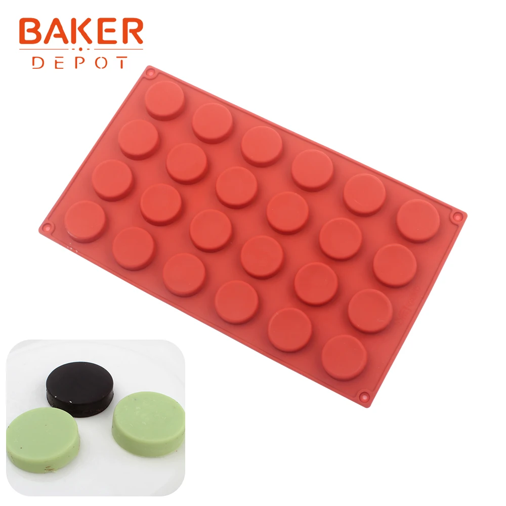 BAKER DEPOT силиконовая форма для шоколадных кондитерских изделий для выпечки круглого печенья инструмент для выпечки торта форма для печенья конфеты клейкий помадка форма - Цвет: CDY-338
