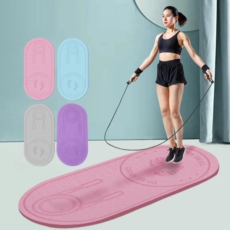 Non-slip Mat TPE Yoga Mat Jump Rope Skipping Floor Workouts For Sports Pads Silent Fitness Cushion Slim Body Equipment XA99L