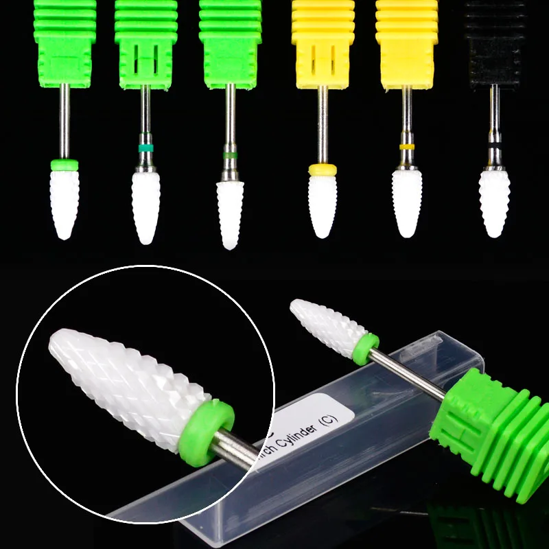 

1pcs hot Ceramic Nail Drill Bit Pedicure Machine Remove nail Calluses Bit Tools Electric Drill 3/32" Shank Nail Tools