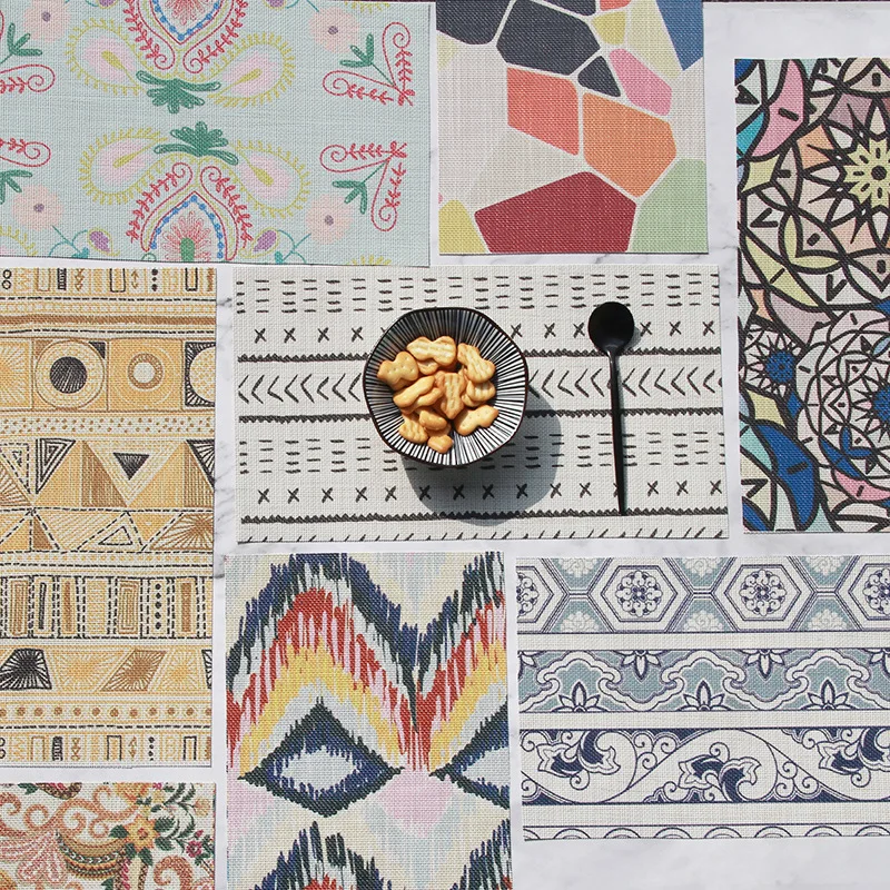 10 шт./лот богемный ПВХ коврик для стола водонепроницаемый маслостойкий