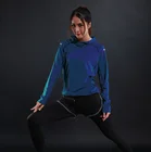 Осенняя тонкая женская футболка для бега, спортивный свитшот с длинным рукавом, быстросохнущая дышащая Спортивная одежда для йоги с капюшоном