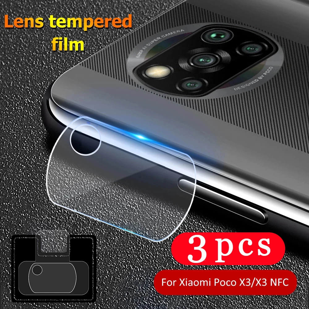 

3/2/1Pcs HD Lens protector Film for xiaomi poco X2 M2 F2 pro Camera Glass for xiaomi poco C3 X3 M3 Camera phone screen protector