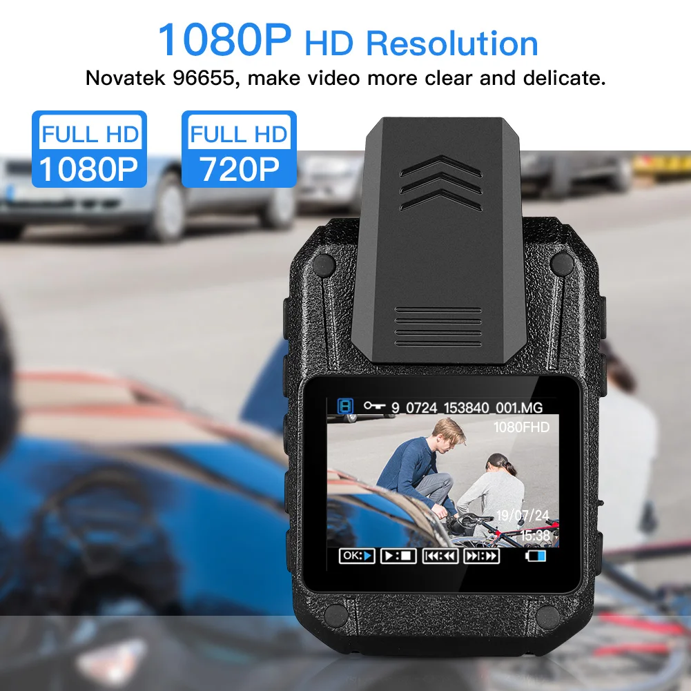 BOBLOV WN10 1080P HD камера для тела, портативная ИК камера ночного видения, Полицейская камера 175 градусов, безопасность 64 ГБ, мини камера DVR, видео рекордер