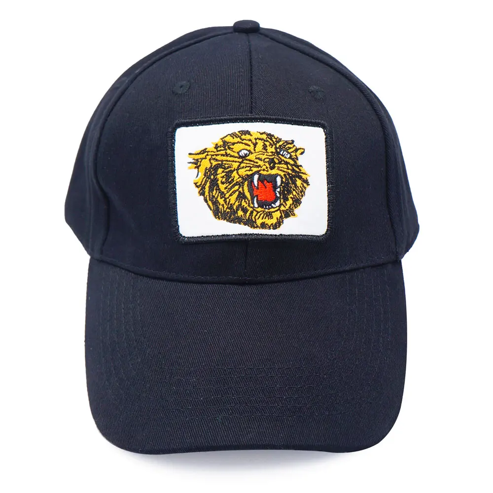 

Vintage Trucker Hat Animal Badge Tiger Embroidery Baseball Cap Adjustable Hip Hop Cap