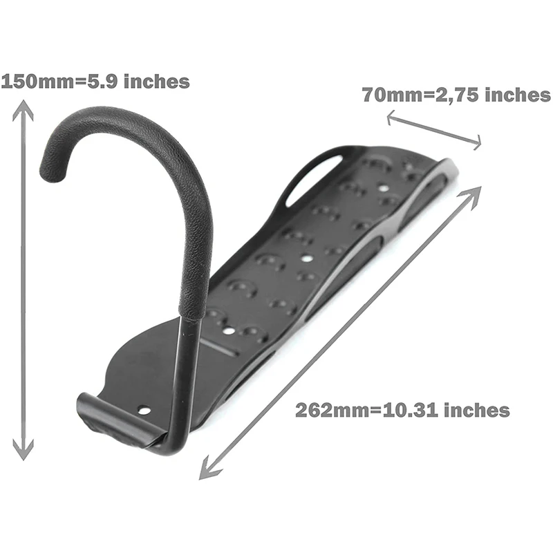 

Bike Rack Storage Wall Mount Bicycle Hanger Hook For Indoor Garage Shed (2 Pack )