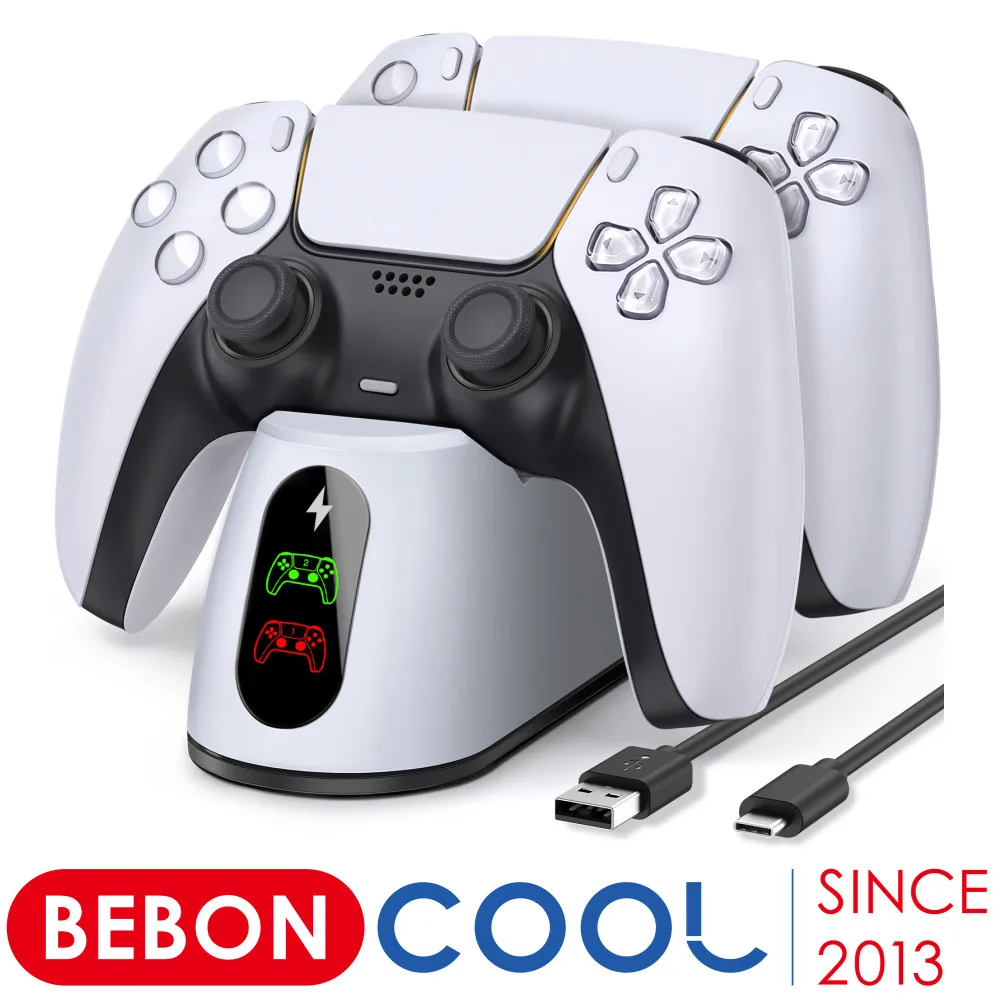 

Зарядное устройство для Sony PlayStation5 беспроводной контроллер Type-C USB двойная Быстрая зарядка подставка Док-станция для PS5 джойстик геймпады