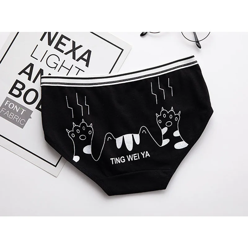 Трусы для девочек-подростков 5 шт. удобные хлопковые трусы с фламинго детское