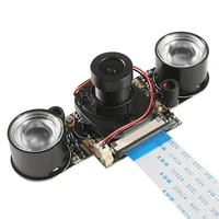 for raspberry pi automatic manual ir cut night vision camera adjustable focus 5mp hd webcam ov5647 1080p video with light led