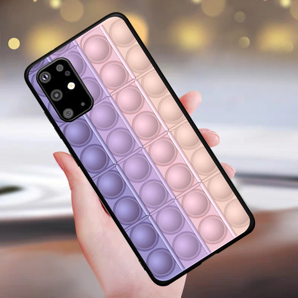 

Bubble Fidget Reliver Stress Antistress for Samsung Galaxy S7 Edge S8 S9 S10e S20 S21 Note 8 9 10 20 Ultra Plus Phone Case coque