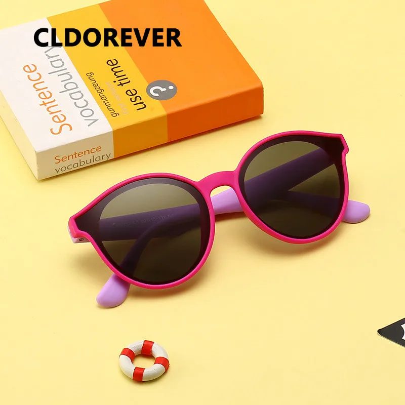 Модные детские очки Силиконовые поляризованные солнцезащитные для детей