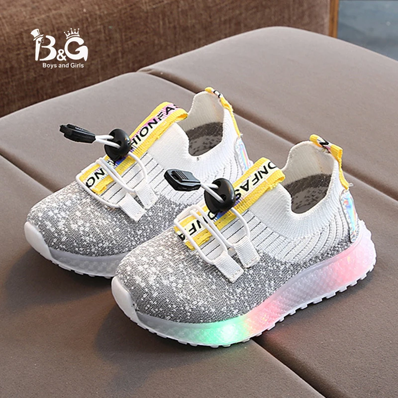 Детский светодиодный светильник прогулочная обувь для мальчиков и девочек