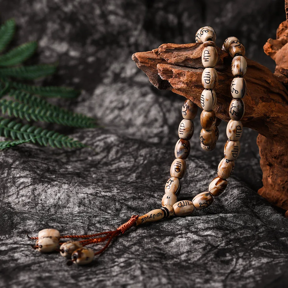 10x13mm 33pcs Ближний Восток Браслеты Tassel Pendant 33 четки исламский мусульманский тасбих Аллах Мохаммеда четки оптом по низкой цене для Для женщин Для мужчин - Окраска металла: 10x13mm 33pcs