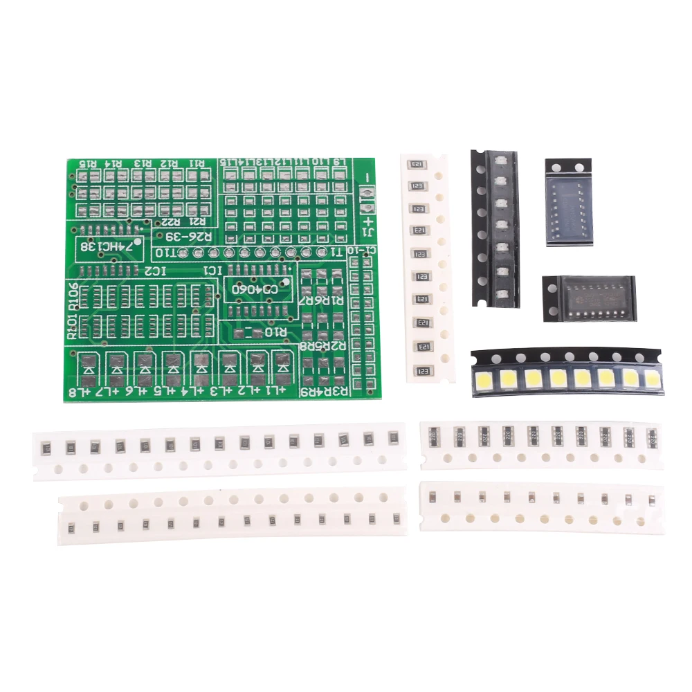 DIY Kit 1801 Component SMT SMD Soldering Practice Kit FM Radio Kit FM Transmitter Board Electronic Component Weld Practice Suite