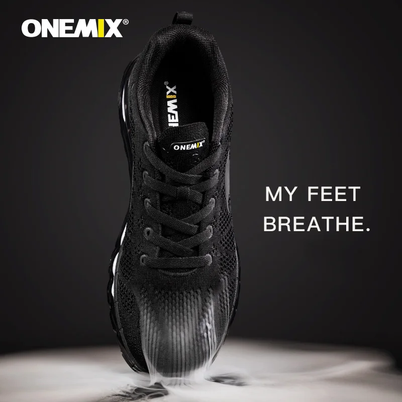 

ONEMIX Men Running Shoes 2021 Light Soft Breathable Women Sneakers Mesh Deodorant Insole Outdoor Athletic Walking Jogging Shoes