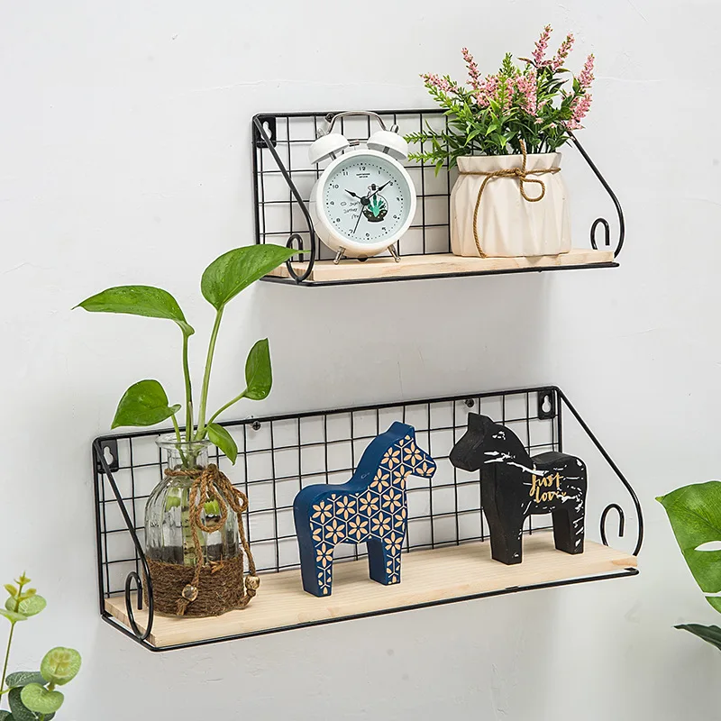 Кованая Железная настенная полка для кухни и ванной многофункциональная