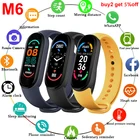 Смарт-браслет My M6 Band 6 для мужчин и женщин, спортивные часы с пульсометром, тонометром, шагомером, на базе Android