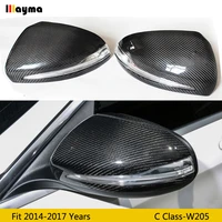 w205 carbon fiber replace mirror cover for benz c class c180 c200 c250 c300 2014 2017 for amg c63 style lhd rhd rear mirror cap
