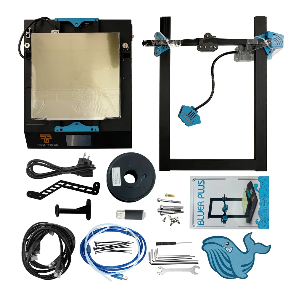 

Twotrees 3D Printer Bluer plus Upgraded Optional Resume Power Failure Printing Masks KIT Hotbed PEI+Magnetic Base