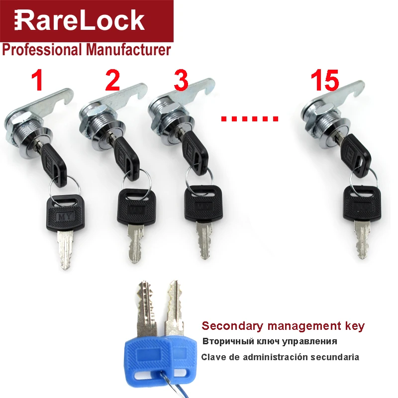 15 шт. с выдвижными ящиками Cam замок ключом-ключом Системы для двери почтового