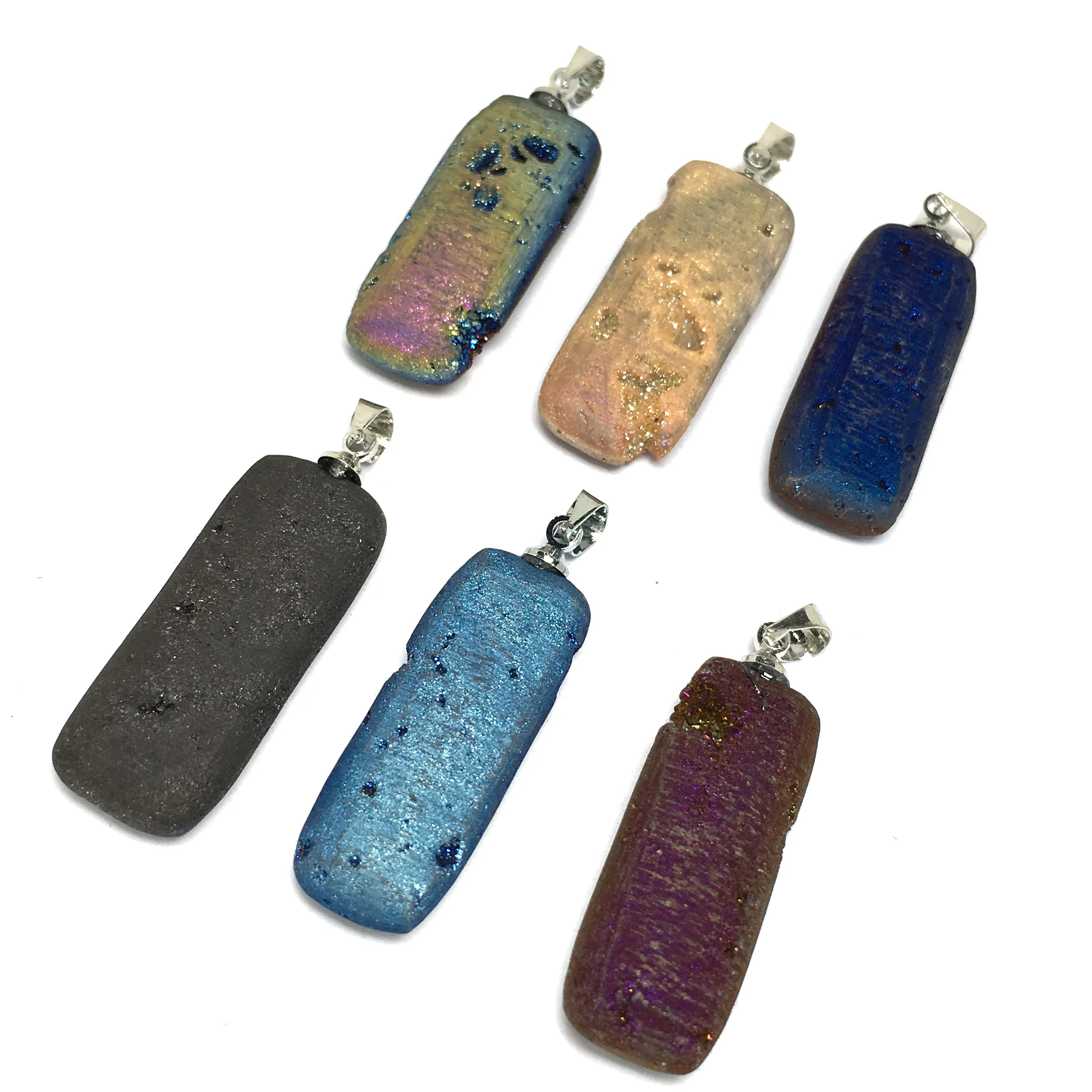 

Natural Stone Pendant Rectangle Shape Exquisite Pendants Exquisite Charms For Jewelry Making DIY Bracelet Necklace Accessories