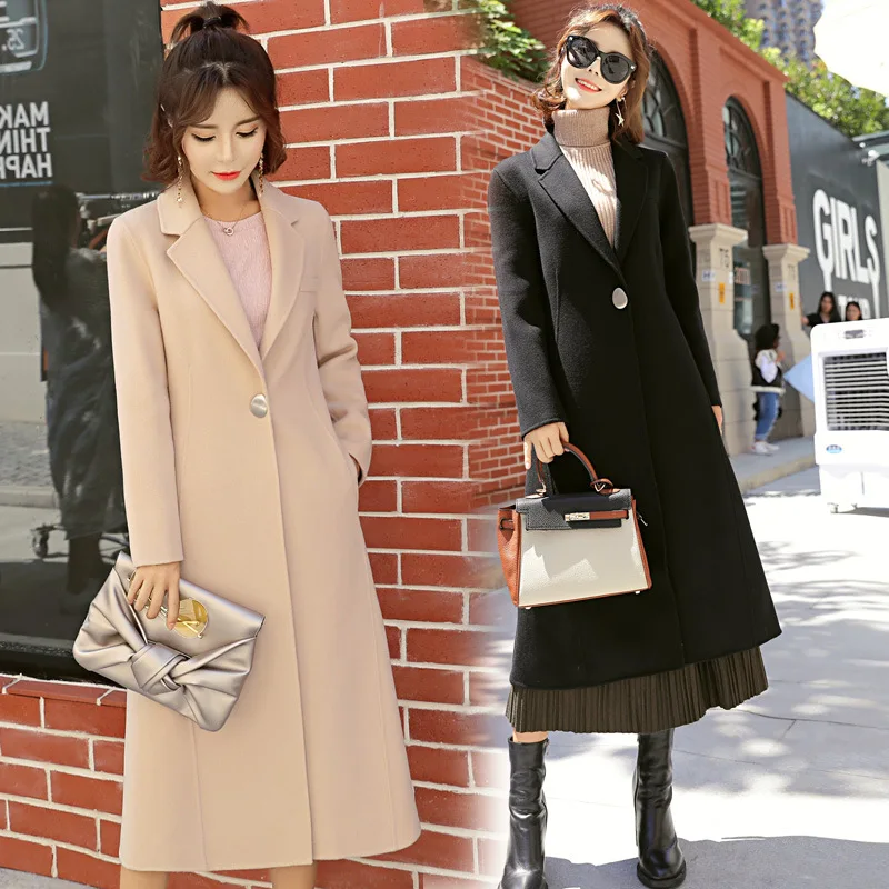 

2020 LBP jacket women women coats and jackets winter belted wool coat coats for women