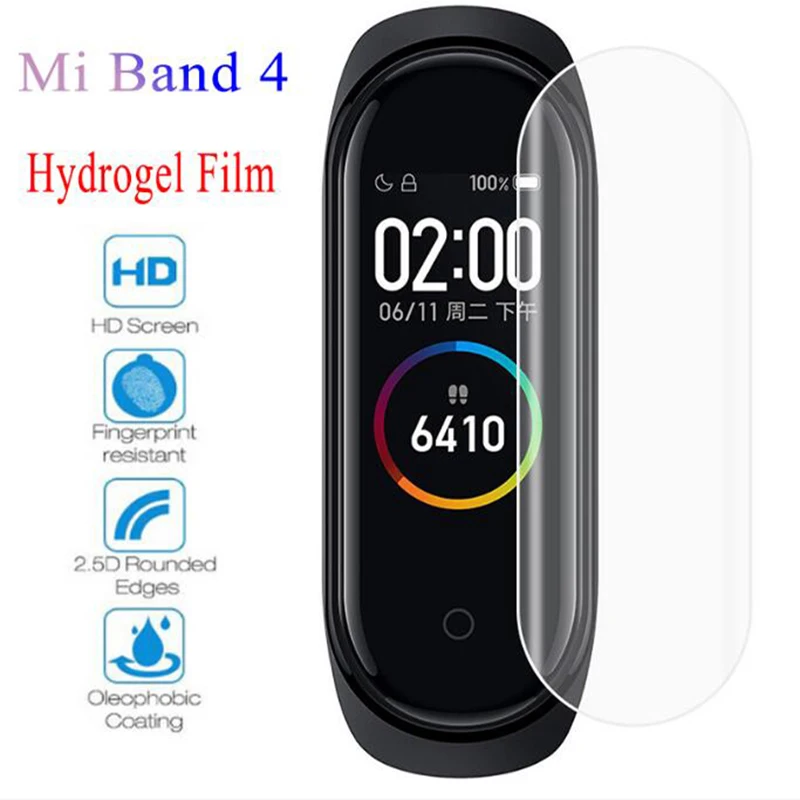 Защитная пленка для экрана Xiaomi Mi Band 4 5 шт. защитная умного браслета