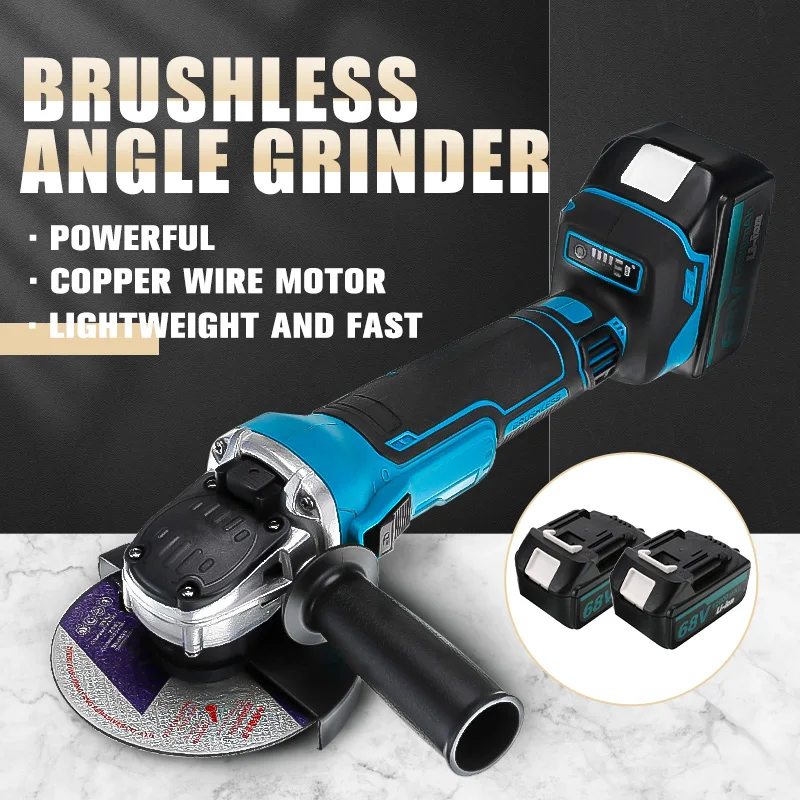 Электрическая бесщеточная аккумуляторная ударная угловая шлифовальная машина