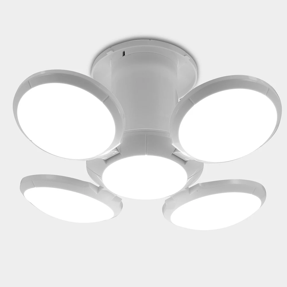 

LED Garage Lights Deformable 40W LED Basement Lights E26/E27 LED Light Bulb Ceiling Lighting Daylight Lamps for Workshop Room