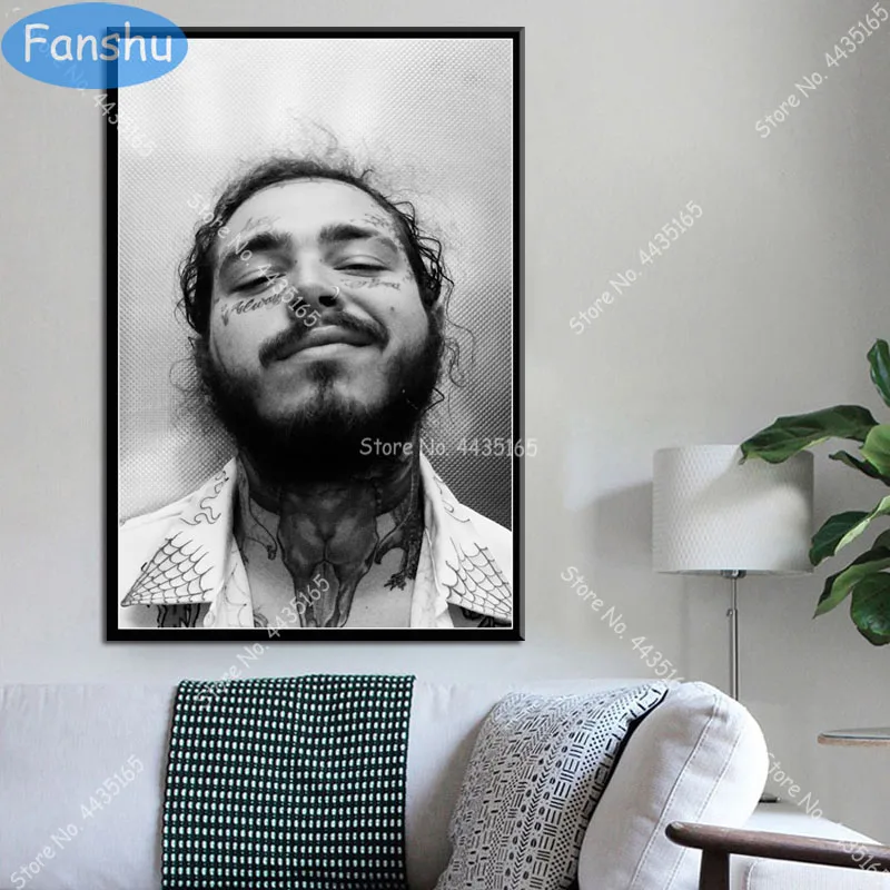 Постер Hot Post Malone в стиле хип-хоп рэп-певица новинка настенное искусство на заказ