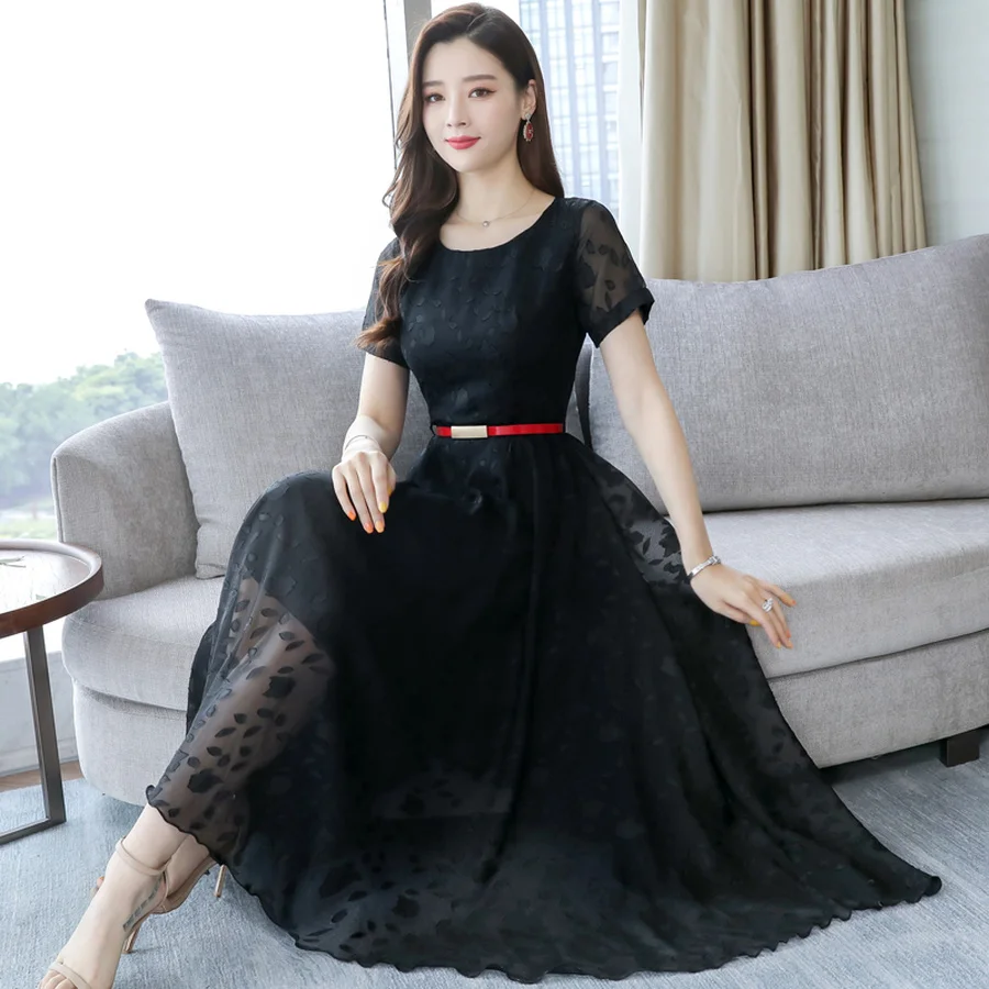 2022 Spring Summer Beach Vacation Chiffon Maxi Dresses Plus Size Print Vintage Runway Dress Elegant Women Bodycon Party Vestidos | Женская