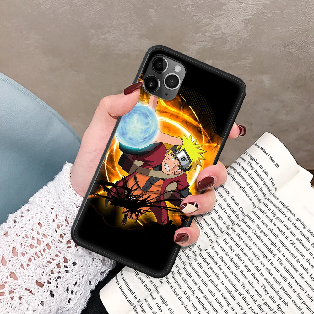 

Classic Anime Naruto Phone Case For IPhone 5 5S SE 5C 6 6S 7 8 Plus X XS XR 11 12 Mini Pro Max 2020 black Etui Soft Coque