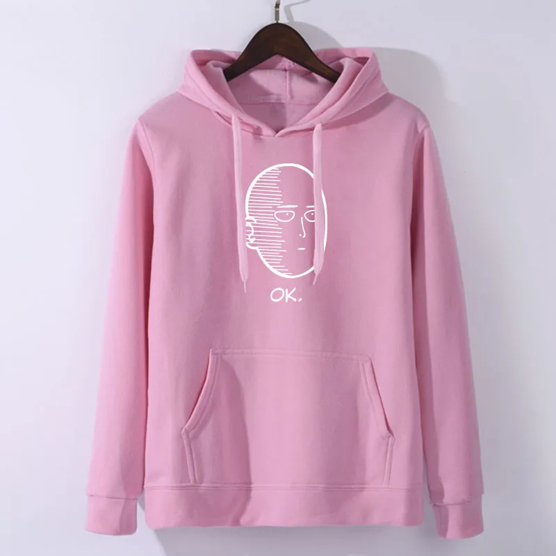pink 2 Аниме One Punch man Saitama Толстовка Oppai толстовка с капюшоном Толстовка Косплей Костюм Новинка - Цвет: pink 2