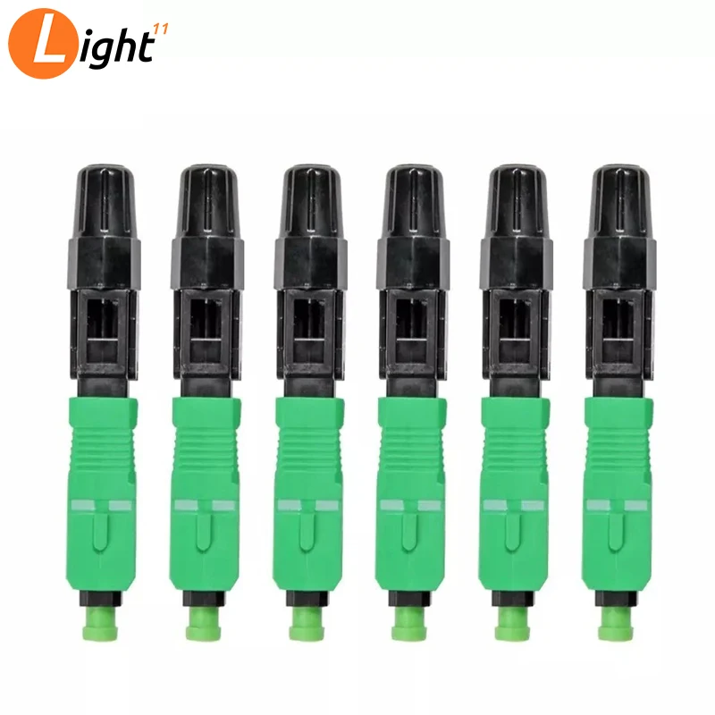 100 шт. SC APC оптическое волокно быстрый разъем FTTH встроенный одномодовое адаптера