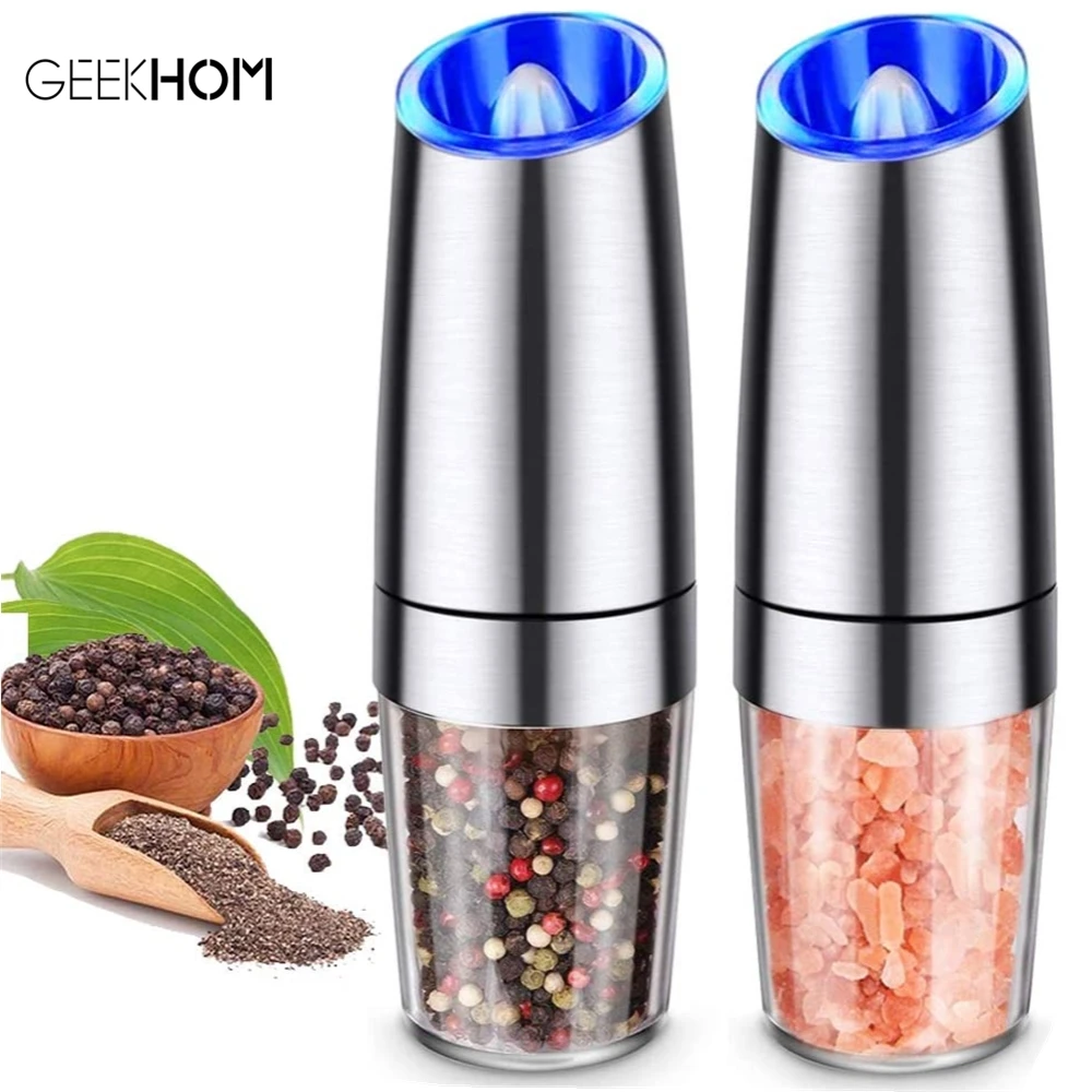 Электрическая автоматическая мельница для соли и перца мясорубки набор