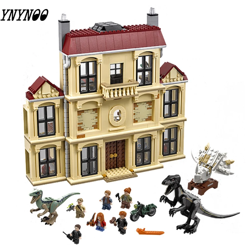 

Jurassic World Compatible Lepining Dinosaur Indoraptor Rampage At Lockwood Estate Building Block Toys for Children10928 75930