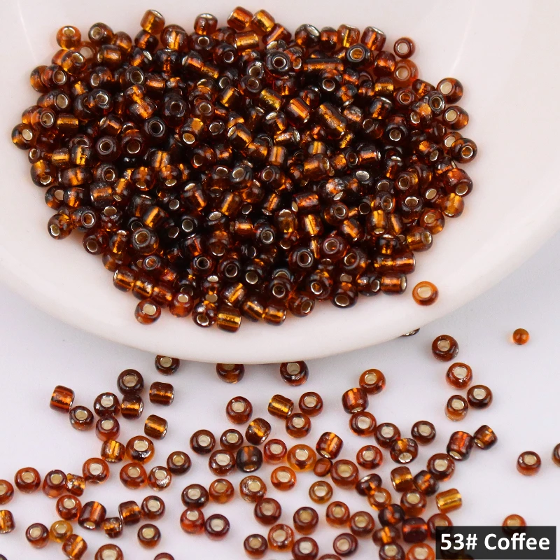 Бусины Из Чешского серебра размеры 1 5 мм 2 3 4 15/0 12/0 8/0 6/0 35 цветов 10 г|Бусины для