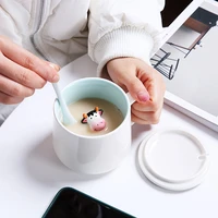 creative 3d animal ceramic mug coffee cup cute cartoon single layer simple mug