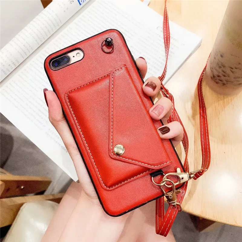 Чехол-Кошелек GYKZ из искусственной кожи для iPhone 7 X XS MAX XR 8 6 6s Plus бумажник с