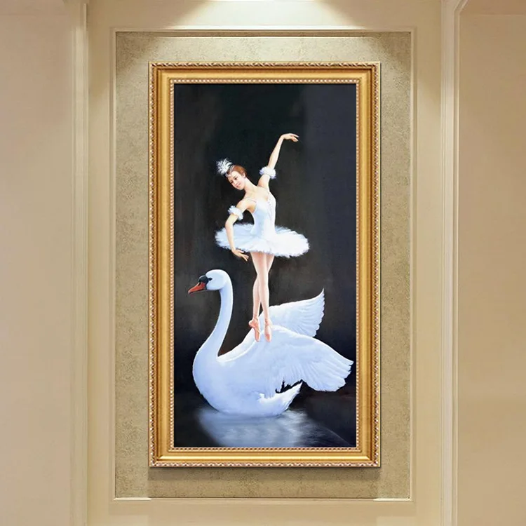 Картина-Мозаика из страз с рисунком балерины | Дом и сад